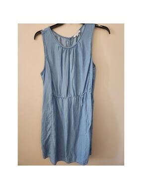 Beach Lunch Lounge Boutique Denim Blue Dress